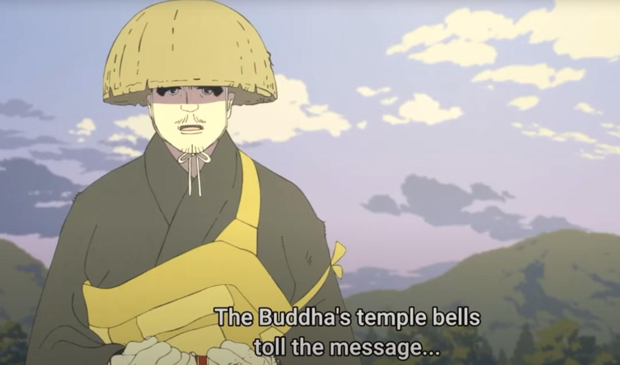 Buddhist themes appear a lot in anime. Heike Monogatari focuses on impermanence.